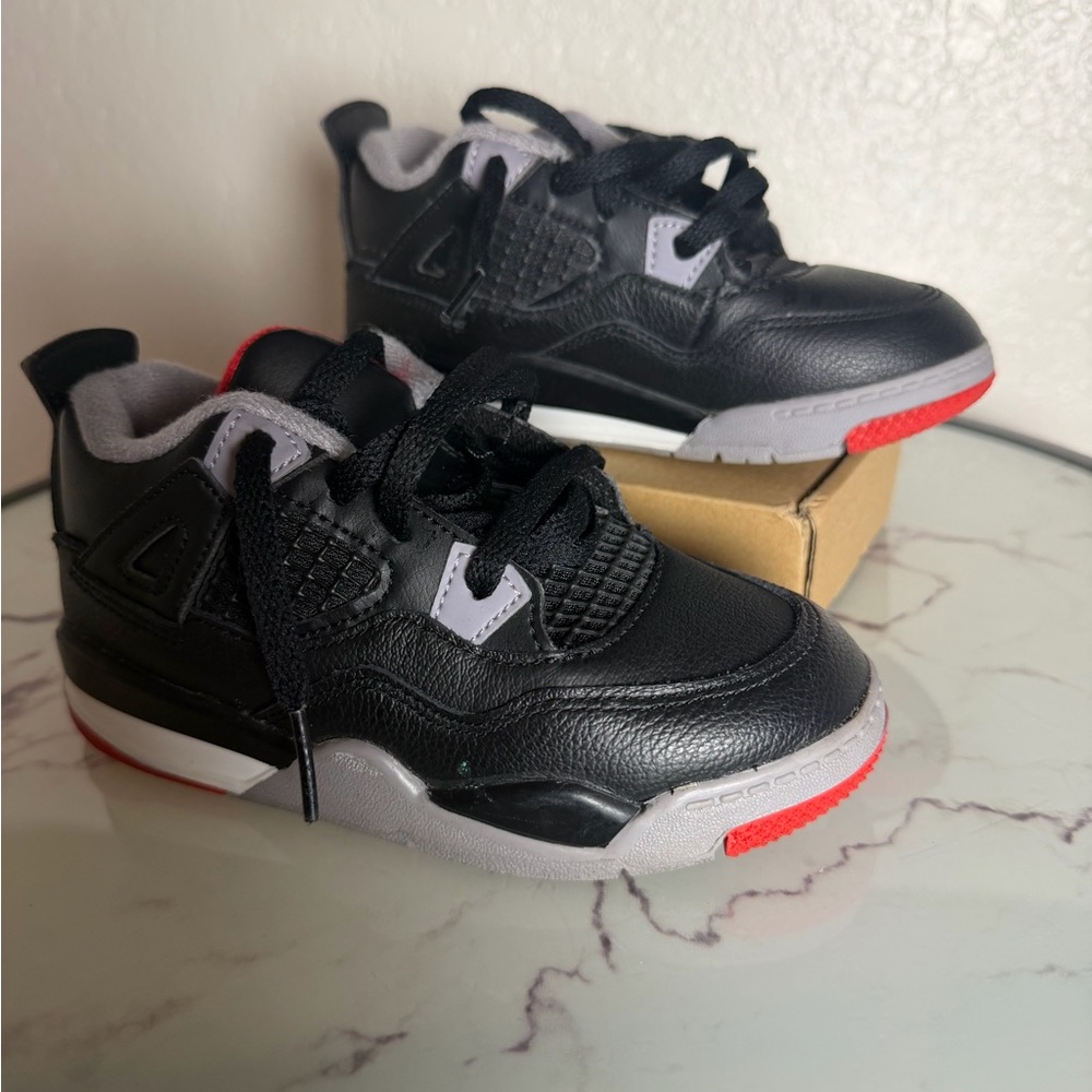 Air Jordan 4 Retro TD 'Bred Reimagined' - Picture 5 of 6